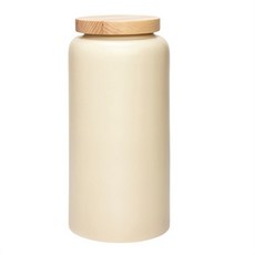 힙쉬 보관용기wooden lid round offwhite 798005, 1개