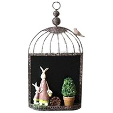 Thezakka鳥鐵絲網隔板掛架 小 ST626, 黑色