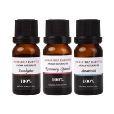 AROHA TRiZ 香氛精油組 尤加利款+迷迭香款+留蘭香款, 1組