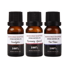AROHA TRiZ 精油組(尤加利樹+迷迭香+茶樹), 桉樹 10ml + 迷迭香 10ml + 茶樹 10ml, 1組