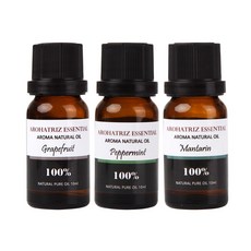 AROHA TRiZ 精油組(葡萄柚+辣薄荷+橘子), 10ml, 1套