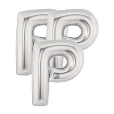 파티팡 알파벳은박풍선 중, 실버 P, 3개