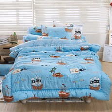 All Tree Going兒童超細纖維薄被薄墊組 SS, 藍色