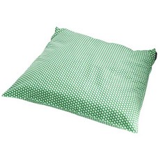 BYJIMI 圓點印花靠枕套, 藍綠