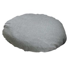 BYJIMI 斯堪地那維亞素色圓形坐墊套, 灰色