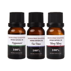 香氛精油 薄荷香+茶樹香+依蘭依蘭香, 1組