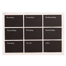 THEZAKKA 우드먼슬리메모보드 ZZWO093, 혼합 색상