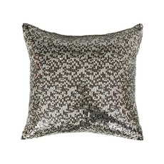 BYJIMI 亮片造型靠枕, 黑色