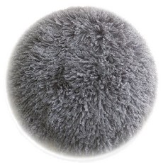 BYJIMI 圓形靠墊套, 灰色的