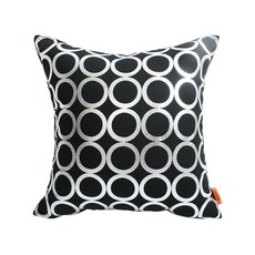 環形抱枕含枕芯, 黑色+銀色