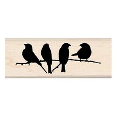 잡다구리 우드스탬프, BRANCHFUL OF BIRDS, 1개