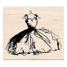 잡다구리 우드스탬프, MY MOTHERS DRESS, 1개