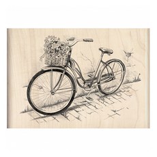 잡다구리 우드스탬프, BICYCLE, 1개