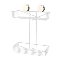 雙層多功能收納支架, 白色的