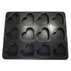 愛心款12格模具烤盤, 1個