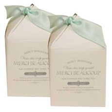 아이씨엘디자인 노블 삼각 silver white lovely thank 2p, 민트, 2개
