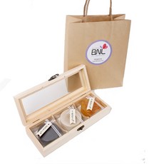 BNL 香皂 3 件裝 + 木箱套組, 100g, 1組
