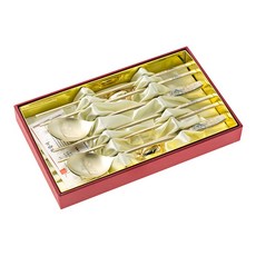 TABLE Art. 韓國製 老虎鈦金 烏龜 夫妻組, 6件 (湯匙 2p, 筷子 2p, 筷架 2p), 1盒