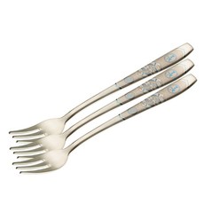 Table Art 印花造型點心叉, 混色, 3個