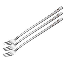 Table Art 黑玫瑰印花長叉, 混色, 3個