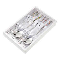 테이블아트 국산 버블 테드 수저 부부믹스, 4p (스푼 2p, 젓가락 2p), 1개 4p (스푼 2p, 젓가락 2p), 1개