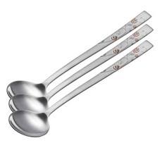 Table Art 黑玫瑰印花湯匙, 混色, 3個