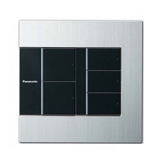 5開式開關蓋板 銀色, 1個