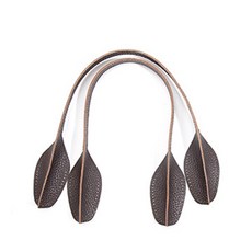 바이핸즈 핀턱 소가죽핸들 브라운엠보 50cm, 1개