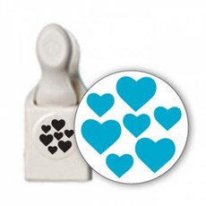 잡다구리 미술용 마샤펀치 heart confetti craft punch, 1개