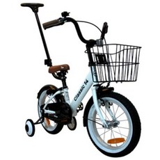 조코 클래식 14 유아동 체인 자전거 + 보호자밀대, 화이트, 71 x 54 x 78cm, 1개