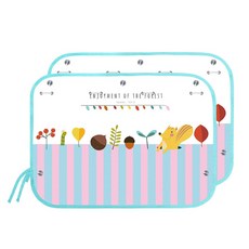 The Zari 印花車用遮陽板, 2入, 小松鼠款