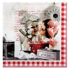 home fashion 테이블 냅킨 1874 아이들의 베이커리, 1개