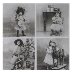 sagen vintage design 테이블 냅킨 3062 빈티지 어린시절, 1개