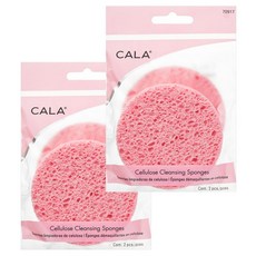 CALA 潔面海綿 2入, 2個, 粉紅色