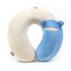 青蛙記憶海綿頸枕, 藍色