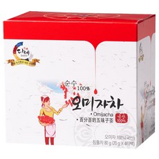 다예 오미자차 원물티백형 티백, 80g, 4개입, 1개, 20g
