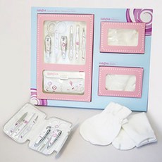 新生兒禮品套組 BB-999B, 6種指甲護理+便宜的手+嬰兒襪, 1個