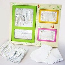 新生兒禮品套組 BB-999A, 6種指甲護理+便宜的手+嬰兒襪, 1個