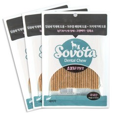 팻다이어리 애견치약껌 3입, 80g, 세이지, 3개