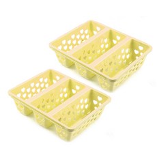 케이코퍼레이션 슬리퍼정리함 옐로우 2입, 1개