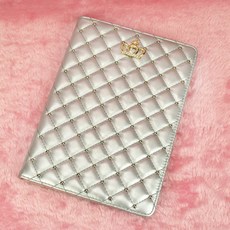 Justin&Chloe iPad 菱格紋保護殼 mini 4, 銀色, 1個