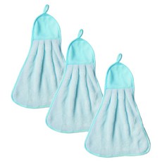 Crova Mall 超細纖維素色擦手毛巾, 3入, 隨機出貨