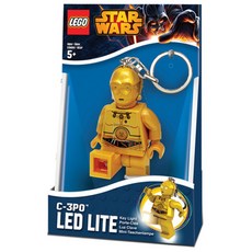 LEGO 樂高 星際大戰系列C3PO LED手電筒鑰匙圈 KE18, C3PO