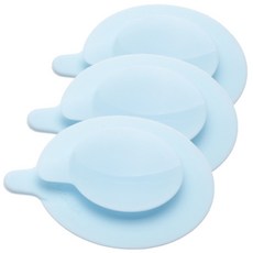 BeBeLock 雙面矽膠吸盤, 藍色, 3入