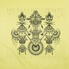 ccoczzi 圖騰印花素色被單, 混色