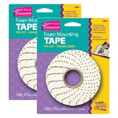 FRONT PORCH Treasures 泡棉雙面膠帶捲, 2個