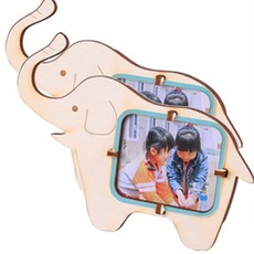 영공방 코끼리액자 만들기 DIY, 혼합색상, 2개, 1개