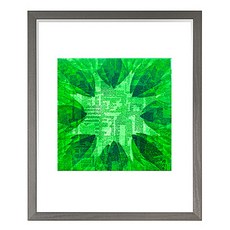 원목액자 배쌍 초, 그레이