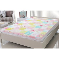 Honeybedding Anifarm 多功能防水床墊, 粉色