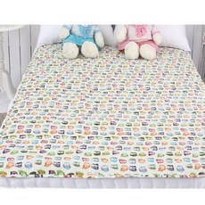 허니베딩 부엉이 다용도 방수요 패드, 아이보리, 1개